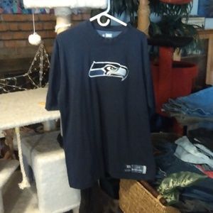 NFL TEAM APPAREL SEATTLE SEAHAWKS Navy T Shirt Size XL